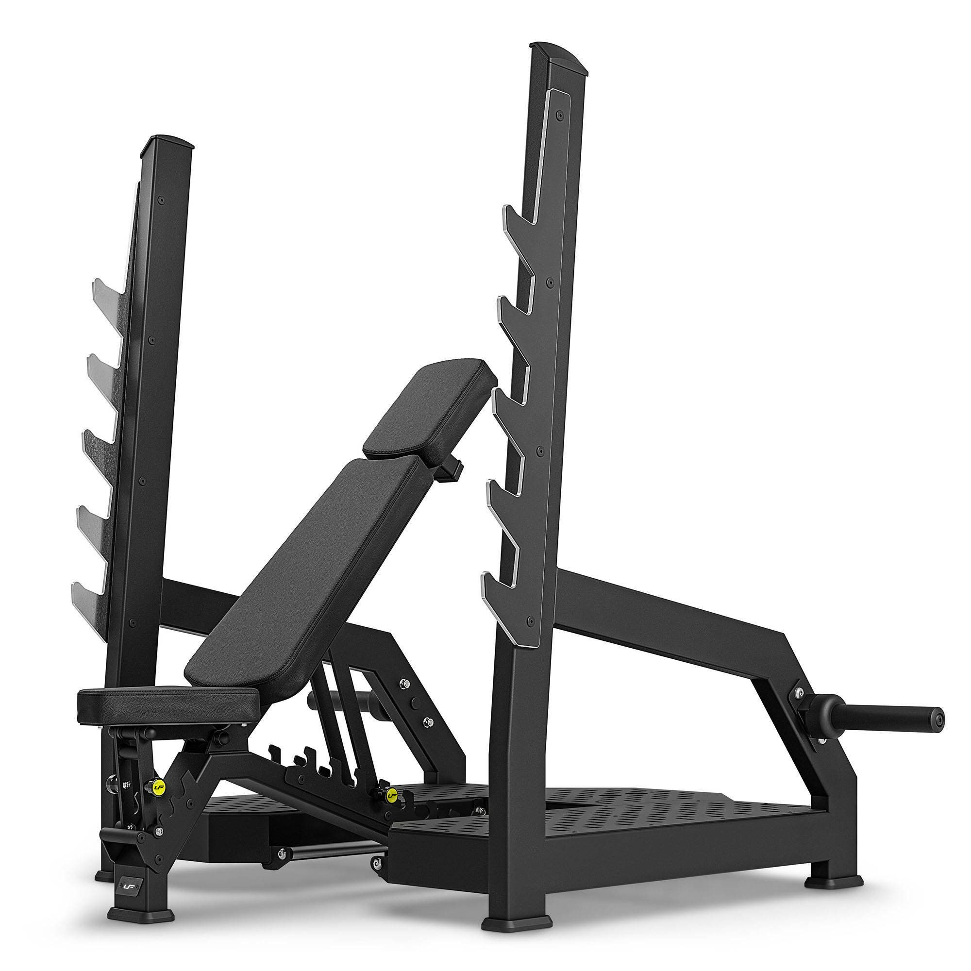 Banco reclinable olímpico de gimnasio con soportes de seguridad UX-L213 - UpForm