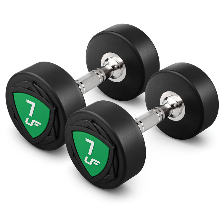 Juego de mancuernas de poliuretano1-10kg (incrementos de 1 kg) 110 kg + soporte para mancuernas UR-S005- UpForm