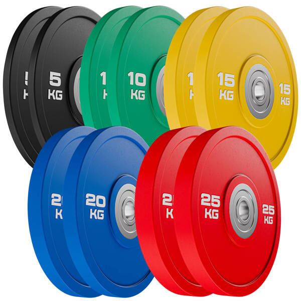 Juego de discos de pesas bumper de poliuretano (PU) 150 kg - UpForm