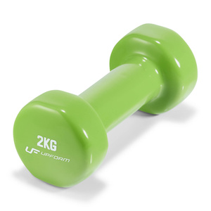 Set de mancuernas fitness de vinilo 12 kg con soporte – UpForm