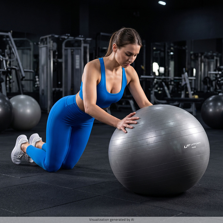 Pelota de gimnasia 75 cm grafito UpForm