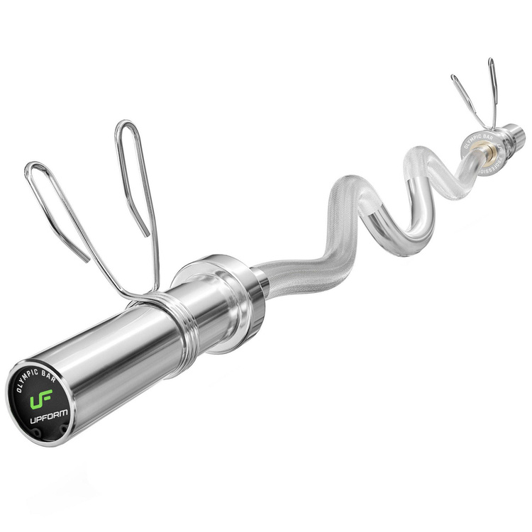 Barra Z olímpica de 120 cm con fuerte curvatura UF-G120ML-OLI-CH - UpForm