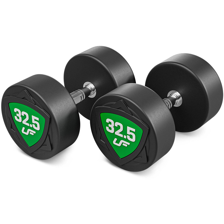 Juego de mancuernas de poliuretano 27,5-37,5kg (incrementos de 2,5 kg) 325 kg - UpForm