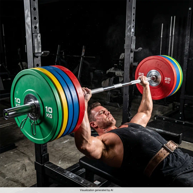 Juego de discos de pesas bumper de poliuretano (PU) 150 kg - UpForm