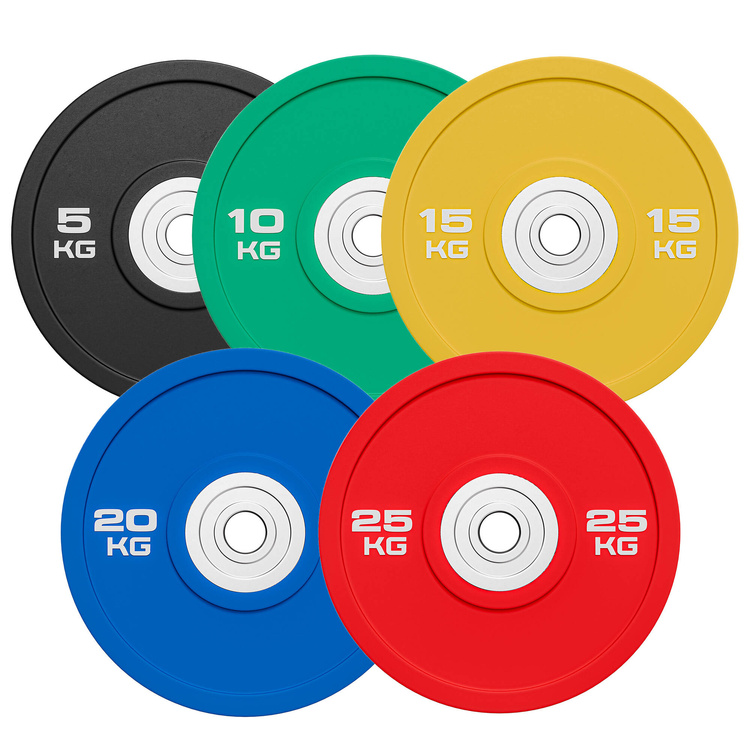 Juego de discos de pesas bumper de poliuretano (PU) 150 kg - UpForm