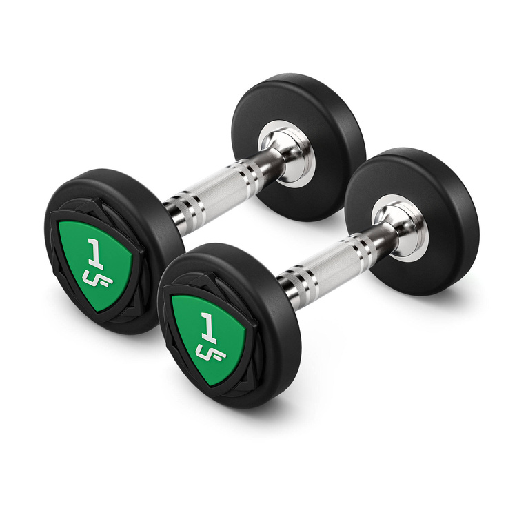 Juego de mancuernas de poliuretano1-10kg (incrementos de 1 kg) 110 kg + soporte para mancuernas UR-S005- UpForm
