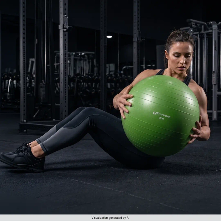 Pelota de gimnasia 65 cm verde UpForm