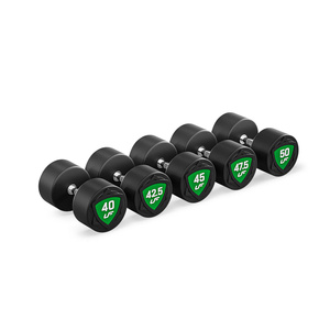 Juego de mancuernas de poliuretano 40-50 kg (incrementos de 2,5 kg) 450 kg - UpForm