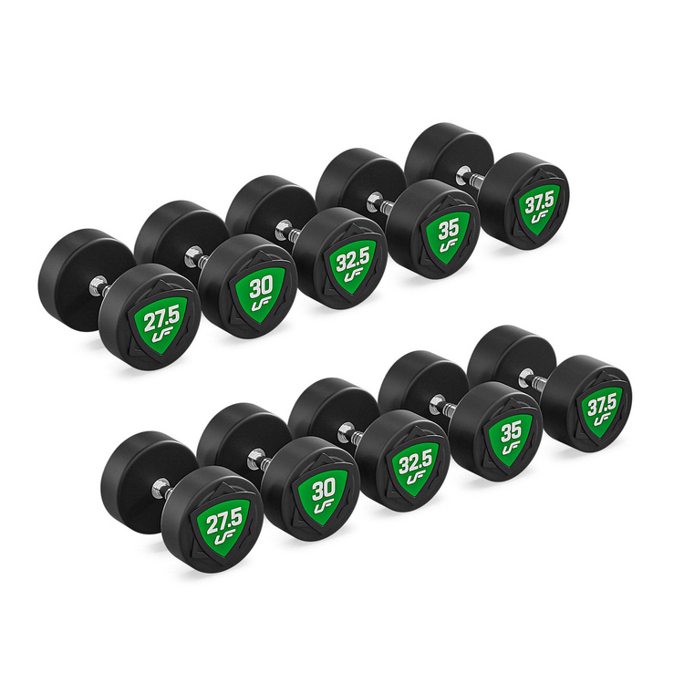 Juego de mancuernas de poliuretano 27,5-37,5kg (incrementos de 2,5 kg) 325 kg - UpForm