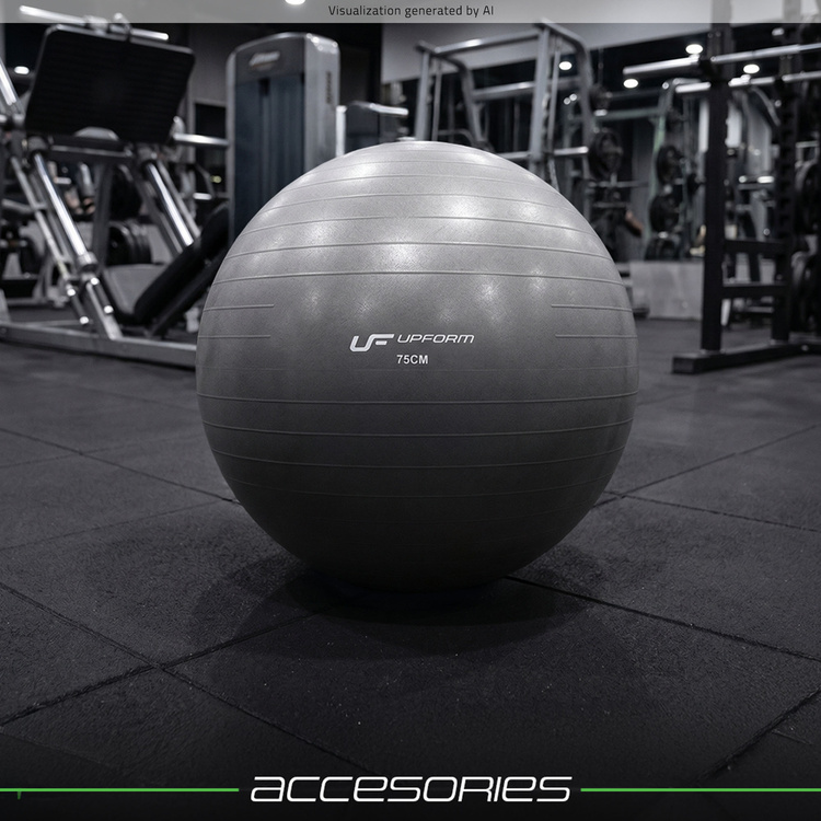 Pelota de gimnasia 75 cm grafito UpForm