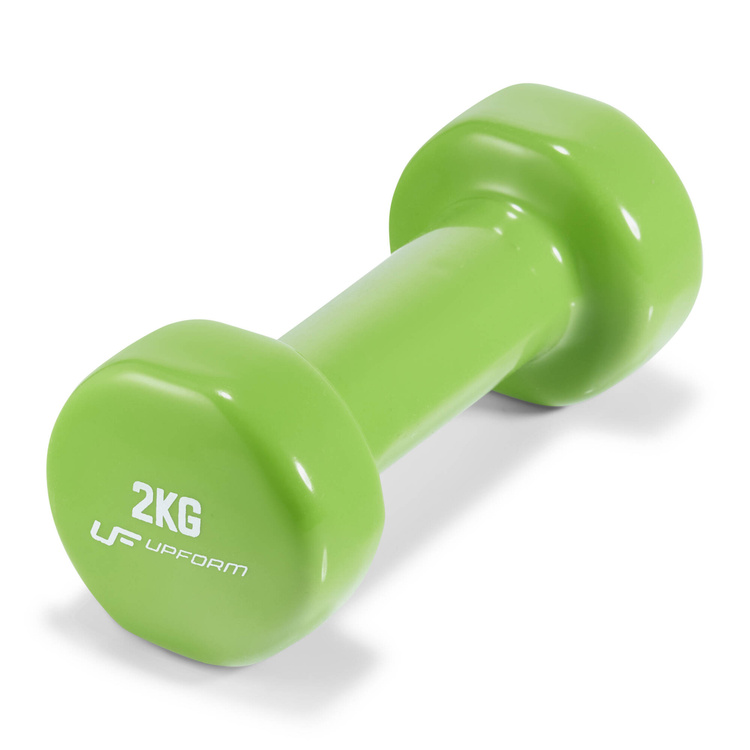 Set de mancuernas fitness de vinilo 12 kg con soporte – UpForm