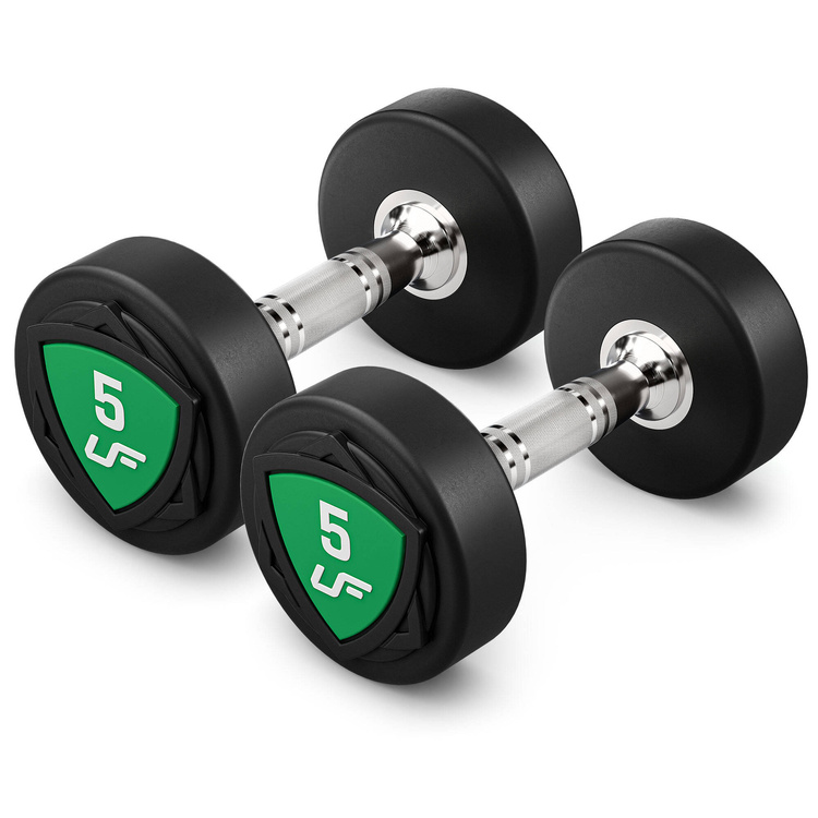 Juego de mancuernas de poliuretano1-10kg (incrementos de 1 kg) 110 kg + soporte para mancuernas UR-S005- UpForm