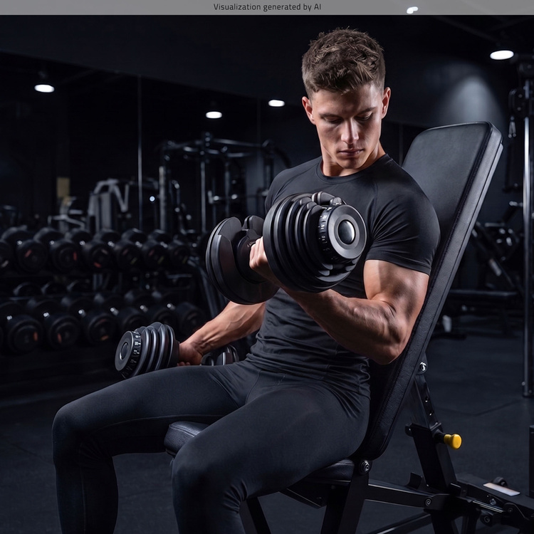 Mancuerna ajustable 2,5 - 24 kg - UpForm