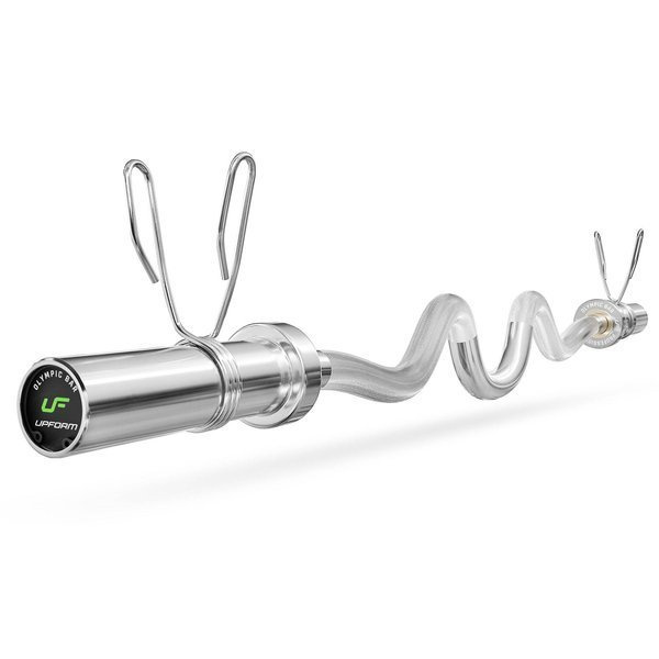 Barra Z olímpica de 120 cm con fuerte curvatura UF-G120ML-OLI-CH - UpForm