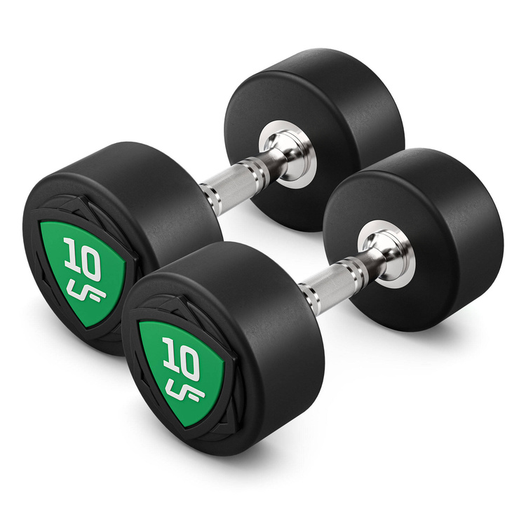 Juego de mancuernas de poliuretano1-10kg (incrementos de 1 kg) 110 kg + soporte para mancuernas UR-S005- UpForm